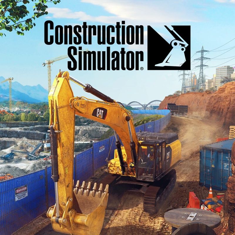 Construction Simulator box art for Playstation 5